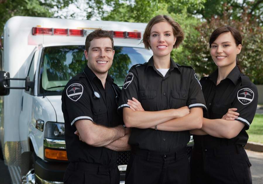 Group of smiling first responders